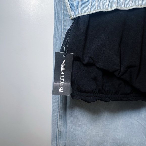 Pretty Little Thing Maternity Split Hem Jeans - Picture 5 of 7